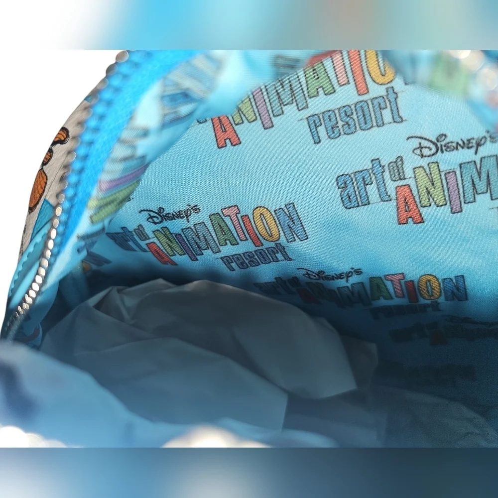Disney Parks 2024 Art Of Animation Resort Ariel Nemo Cars Backpack Bag Loungefly - Picture 4 of 4